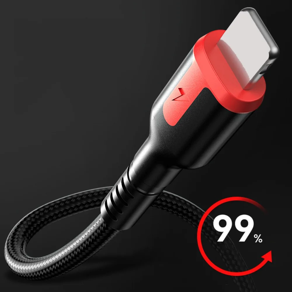 

Woven Shell Safety Quick Charge Charging Line Micro USB Type-C IOS 66W Data Charge Cord Data Wire Data Cord Fast Charging Cable