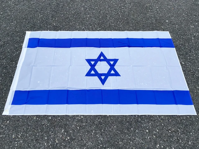 Drapeau Israël 3x5 Pieds. Bannière De Drapeau Isreal En Polyester