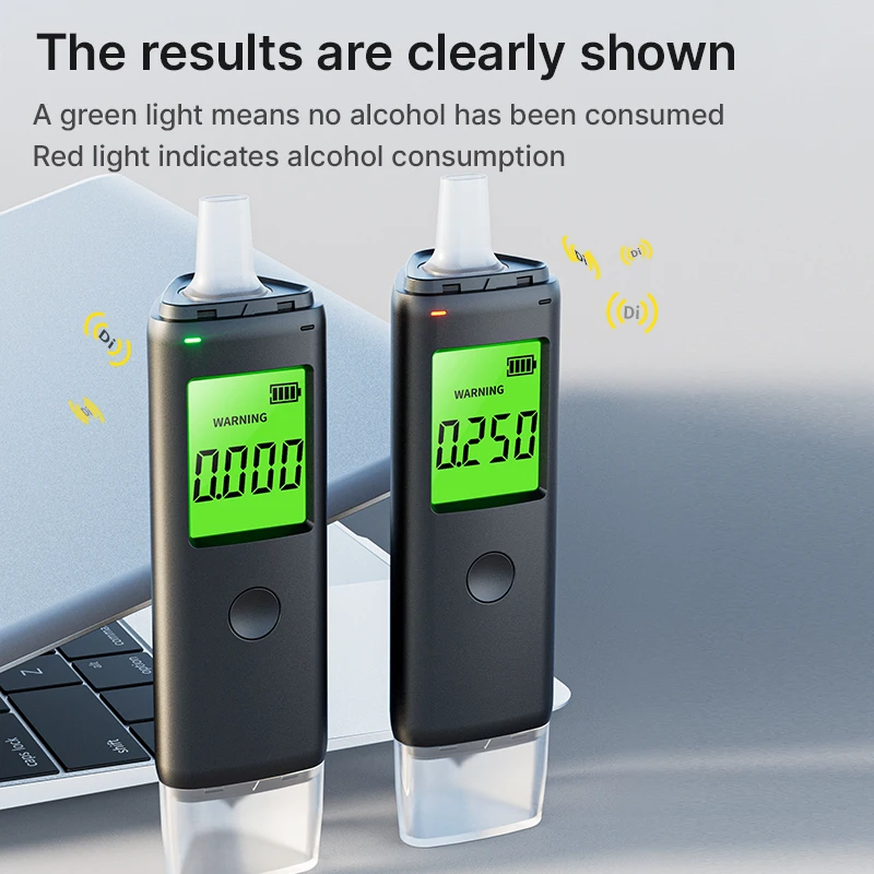Alcohol Tester Breath Alcohol Tester ZBK Blow air automatic testing for drunk driving Rechargeable Two modes of testing