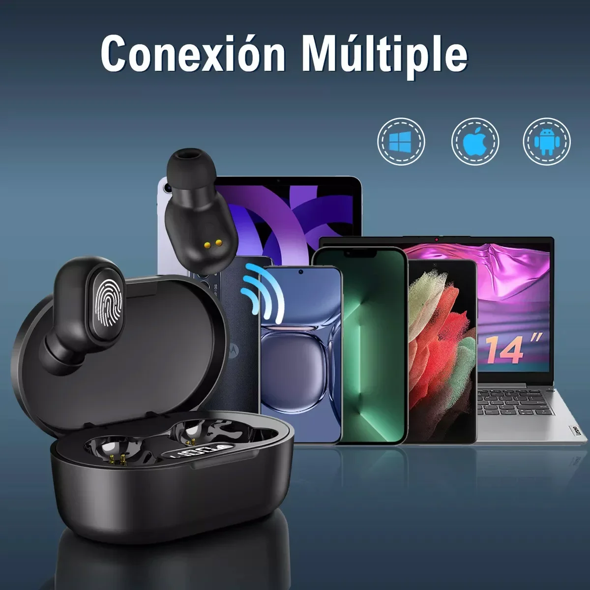 Wireless Bluetooth Earphone Sport Headphone Bass Stereo Headset Mini Earbuds with Microphone for Iphone Xiaomi 5