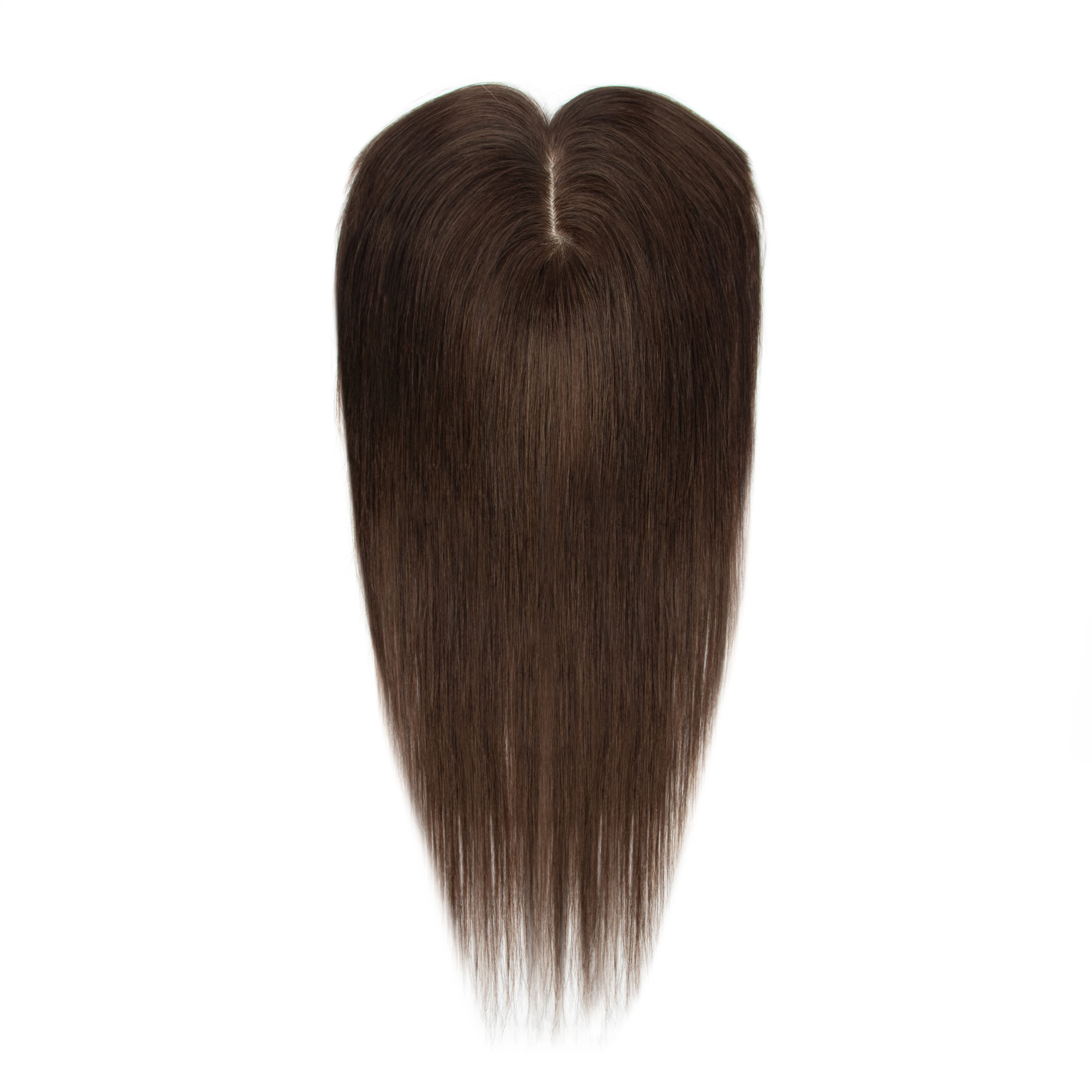 20cm 5cm*9cm Echthaar-Toupets für Frauen, Tägliche 3D-Haarteile mit Pony für dünner werdendes Haar, Unsichtbare Haarteile – Detail 6