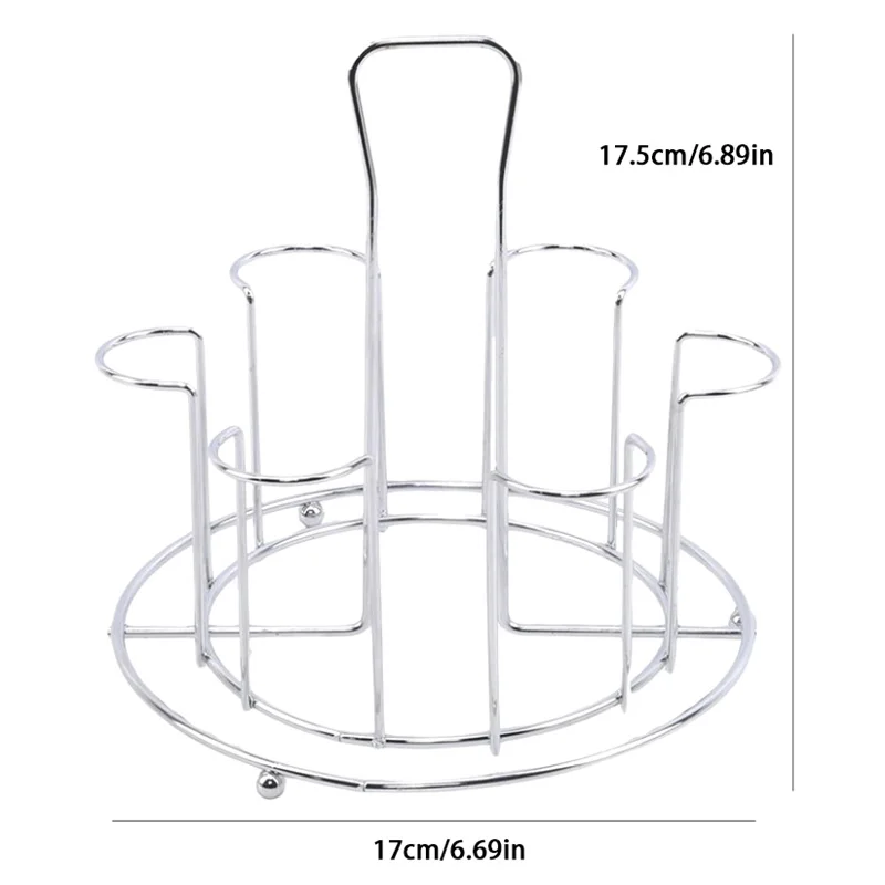 Metal Glass Cup Storage Rack For Water Mug Draining Drying Organizer Drain Holder Stand Useful Home Kitchen Supply 6