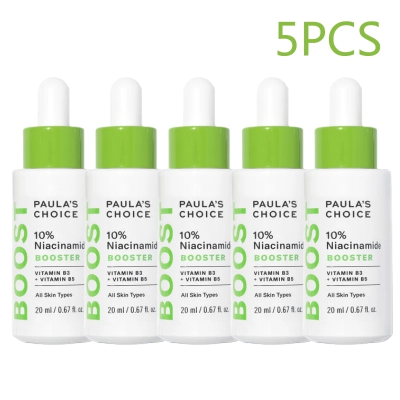 

5PCS Paula's Choice Niacinamide 10% Booster Serum Brighten Even Skin Tone Essence Smooth Tighten Pores For All Skin Types 20ml