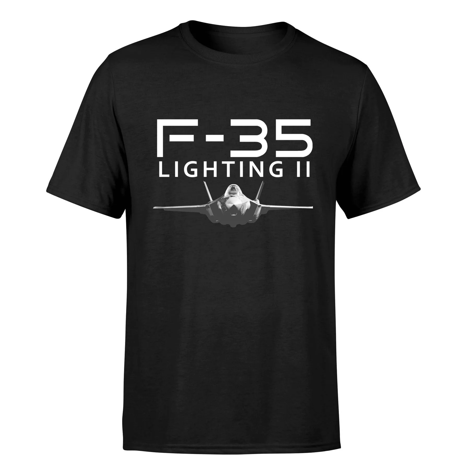 

Футболка F35 для мужчин и женщин, хлопковая тенниска с принтом самолета, модная майка