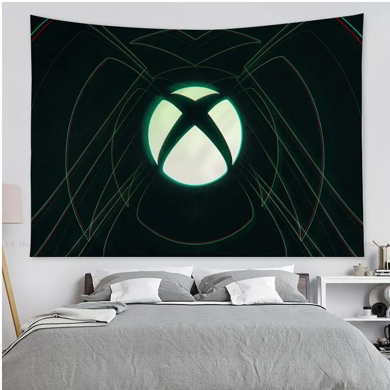 게이머 게임 Xbox 히피 벽걸이 태피스트리, 아트 공상 과학 방 홈 데코 일본 태피스트리