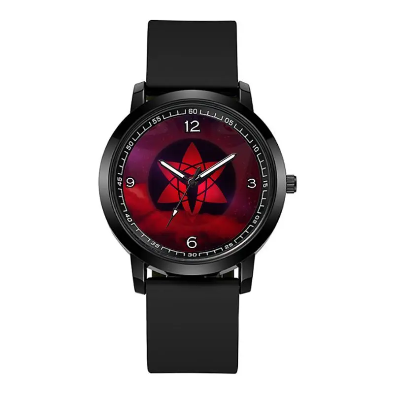 Naruto Uhr Sasuke Kaleidoskop Schreibrad Auge Kakashi Naruto Cartoon kreative Mode wasserdichte Quarzuhr Geburtstagsgeschenk – Detail 10