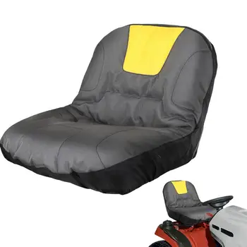 범용 라이딩 잔디 예초기 시트 커버, 트랙터 시트 패딩 컴포트 패드, 스토리지 메쉬 파우치, 무거운 농장 차량 트랙터 예초기