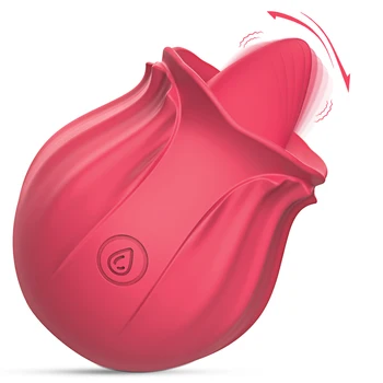 Rose Oral Tongue Licking Vibrator for Women 10 modes Clit Sucker G-Spot Massager Nipple Stimulator Sex Toys for Women Adult Shop 2