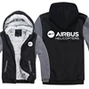 Airbus Helicopters Hoodies Men Fashion Coat Fleece Liner Jacket Plane Pilot Airbus Sweatshirts Hoody Pullover 1
