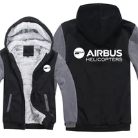 Airbus Helicopters Hoodies Men Fashion Coat Fleece Liner Jacket Plane Pilot Airbus Sweatshirts Hoody Pullover 1