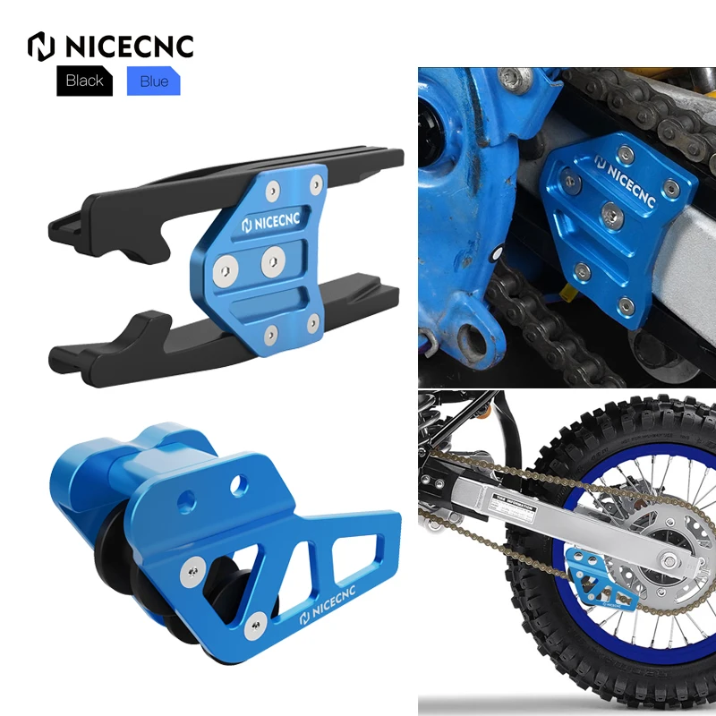 NICECNC Rear Chain Guard Slider Guide Sprocket Protector & Front Chain