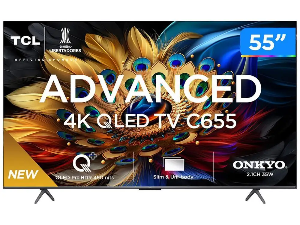 Smart TV 55 ”4K UHD QLED TCL 55C655 Wi-Fi - AliExpress 6 Smart TV 55 ”4K UHD QLED TCL 55C655 Wi-Fi - AliExpress 6