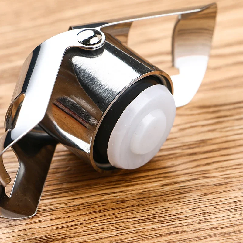 Wine Bottle Stopper Wine Beer Bottle Cork Plug Stainless Steel Champagne Sparkling stopper Bar Tools 1PC Sealing Bottle Cap