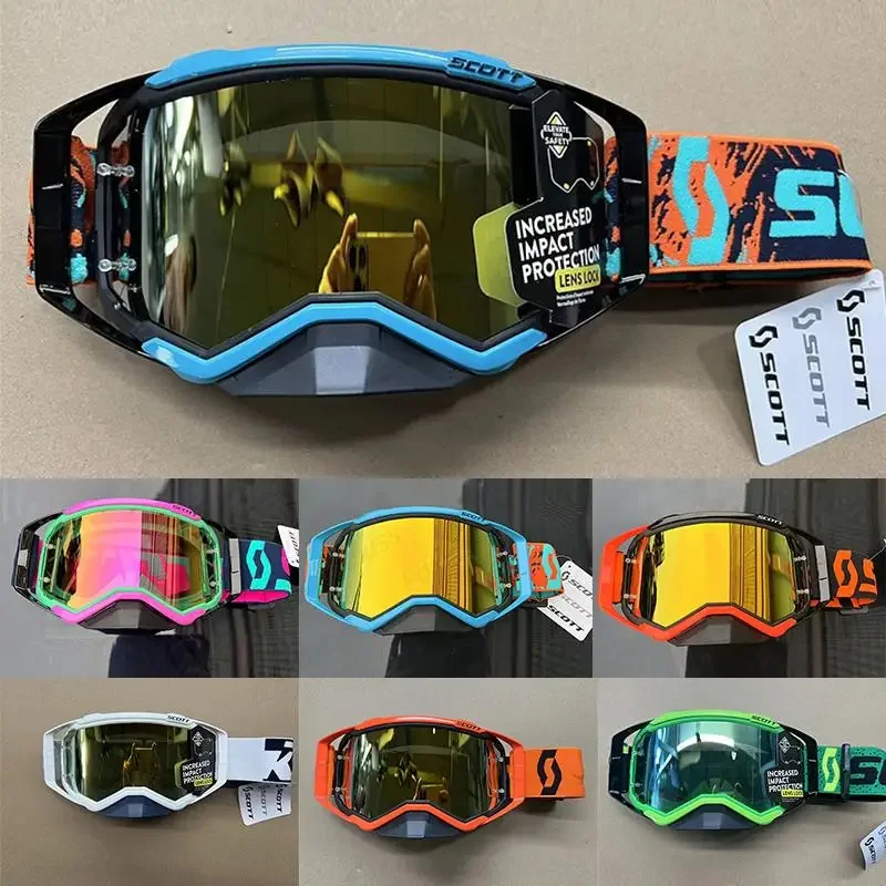 

2023 New Ultra HD Anti-fog Goggles Clarity Motocross Enduro Cycling Moto Dirt Bike MX MTB Riding Sunglasses HD Mirrored