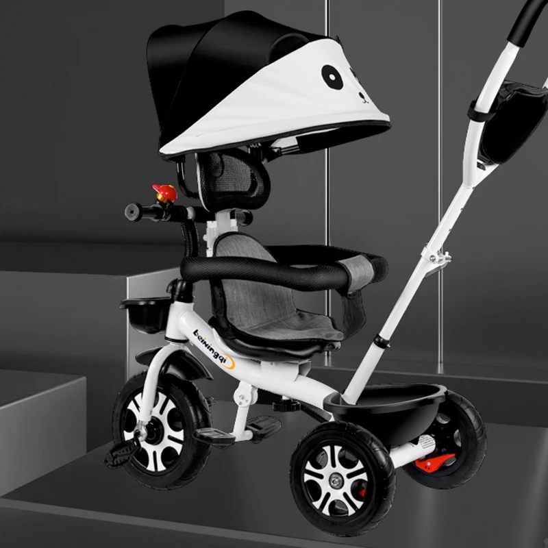 2 In 1 Baby Stroller Children's Tricycle Bicycle Two-Way Three-wheel Kids Bike Toddler Trike Boys Girls Birthday Gift
