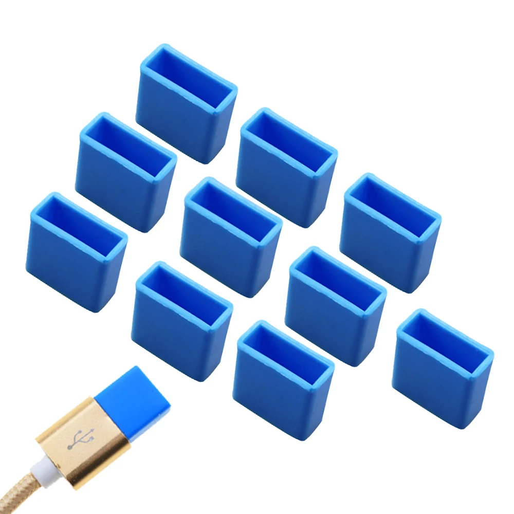 10 teile/satz usb männliche silikons chutz kappe staubs topfen lade verlängerung daten kabel leitung stopper schutz abdeckung – Detail 12