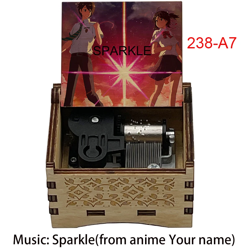Music Theme Sparkle Mechanical Music Box Lullaby Your Name Kimi No Na Wa Theme Song for Anime Fans Birthday Christmas Gift