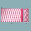 Acupressure Mat Set Spike Massage Pillow for Back Neck Pain Relief Yoga Mat Needle Therapy Stress Relief Fitness for Home Gym 6