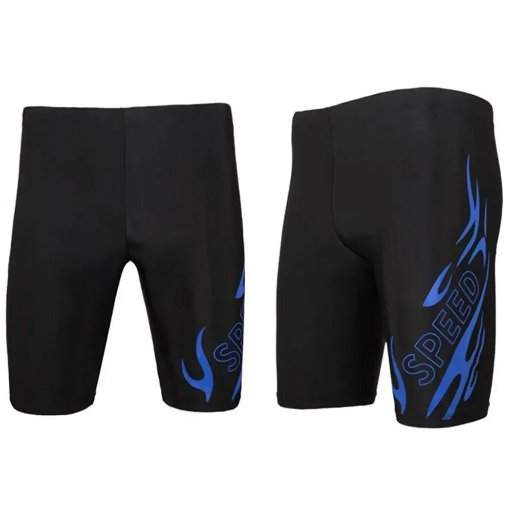 New Swimsuit Mens Swimming Trunks Sexy Swimwear Quick-dry Boxer Shorts Tight Swim Trunks Plus Size Quick Dry Swimming 3