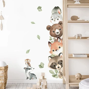Watercolor Cartoon Forest Animals 1