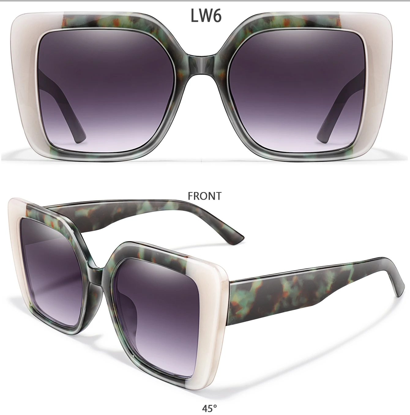 Trendige Brille, lässig, Steintöne, Farbe, UV-geschützt, für Damen und Herren, Outdoor, Radfahren, Wandern, Angeln, Golfbrille, modischer Schatten – Detail 9