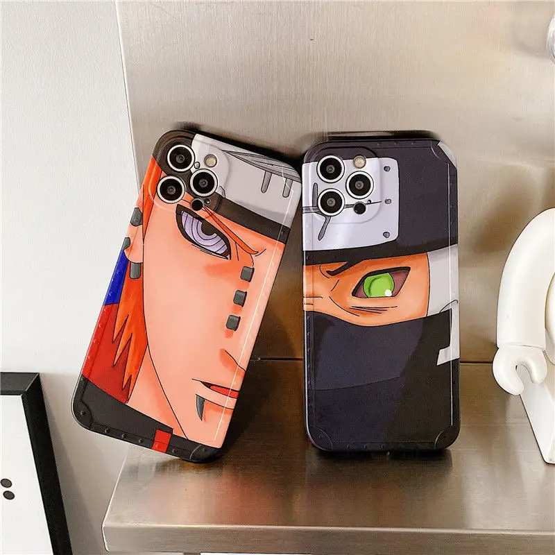 Anime Naruto Akatsuki Pein Kakuzu Soft Phone Case for iPhone 12 11 Pro Max XR XS Max 7 8 Plus X Protective Phone Back Cover 11 cases