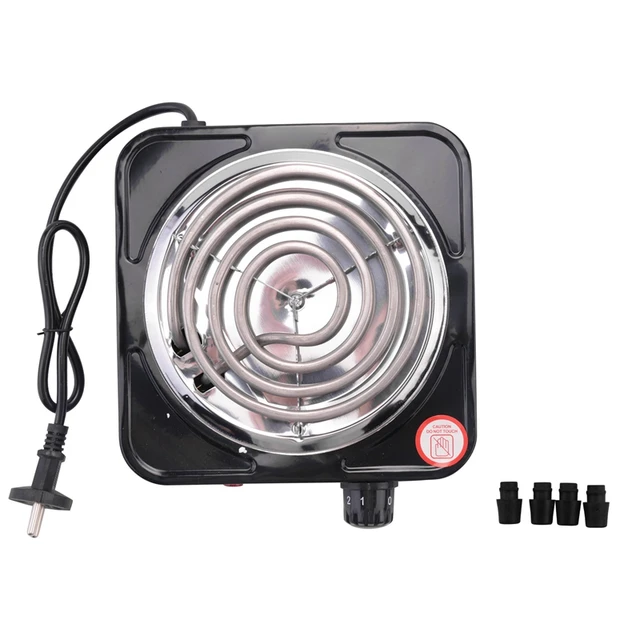 1500W Portable Heating Hot Plate Stove Countertop with Non Slip Rubber | Black