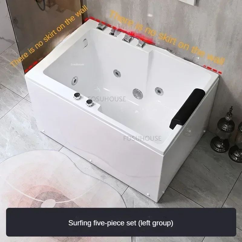 Bathroom Fixture Seat Bath Adults Comfortable Household Whirlpool Modern Acrylic Portable Massage Bathtub Portable Spa Bathtub