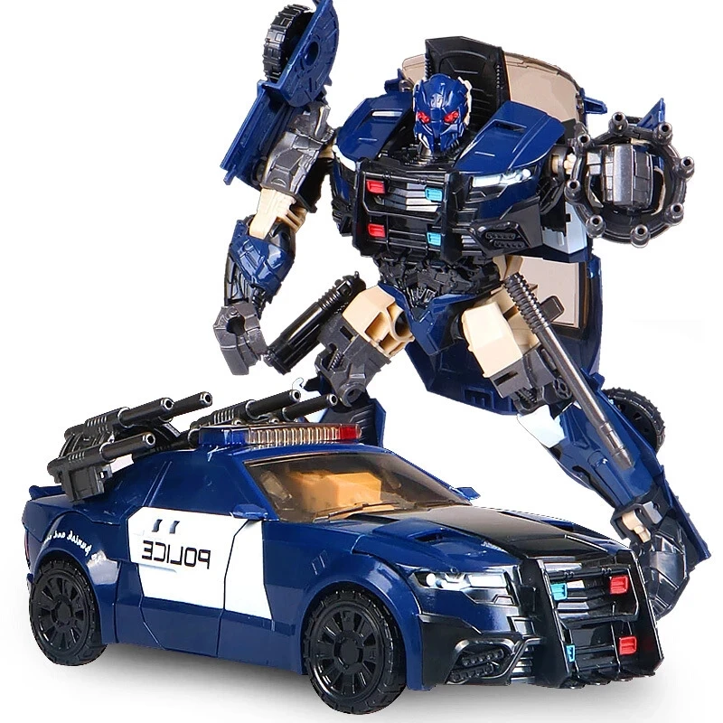 Фото AOYI BMB H6001-5 18 см игрушки-трансформеры Prowl SS28 Optimus autobot из сплава Аниме экшн-фигурка модель автомобиля подарок для мальчика №2