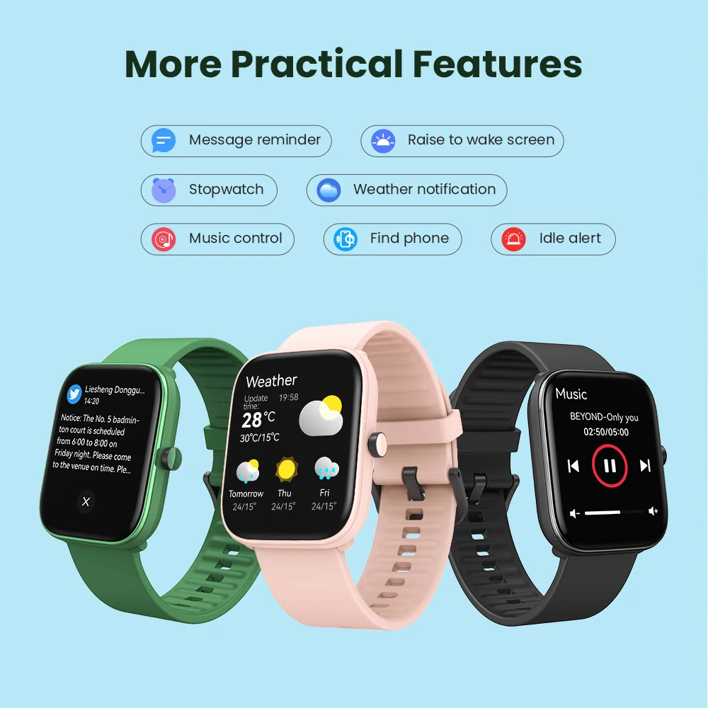 2018 ο  HAYLOU GST Ʈ 100% 1.69 & ÷ Smartwatch ǰ ͸ 30    ð