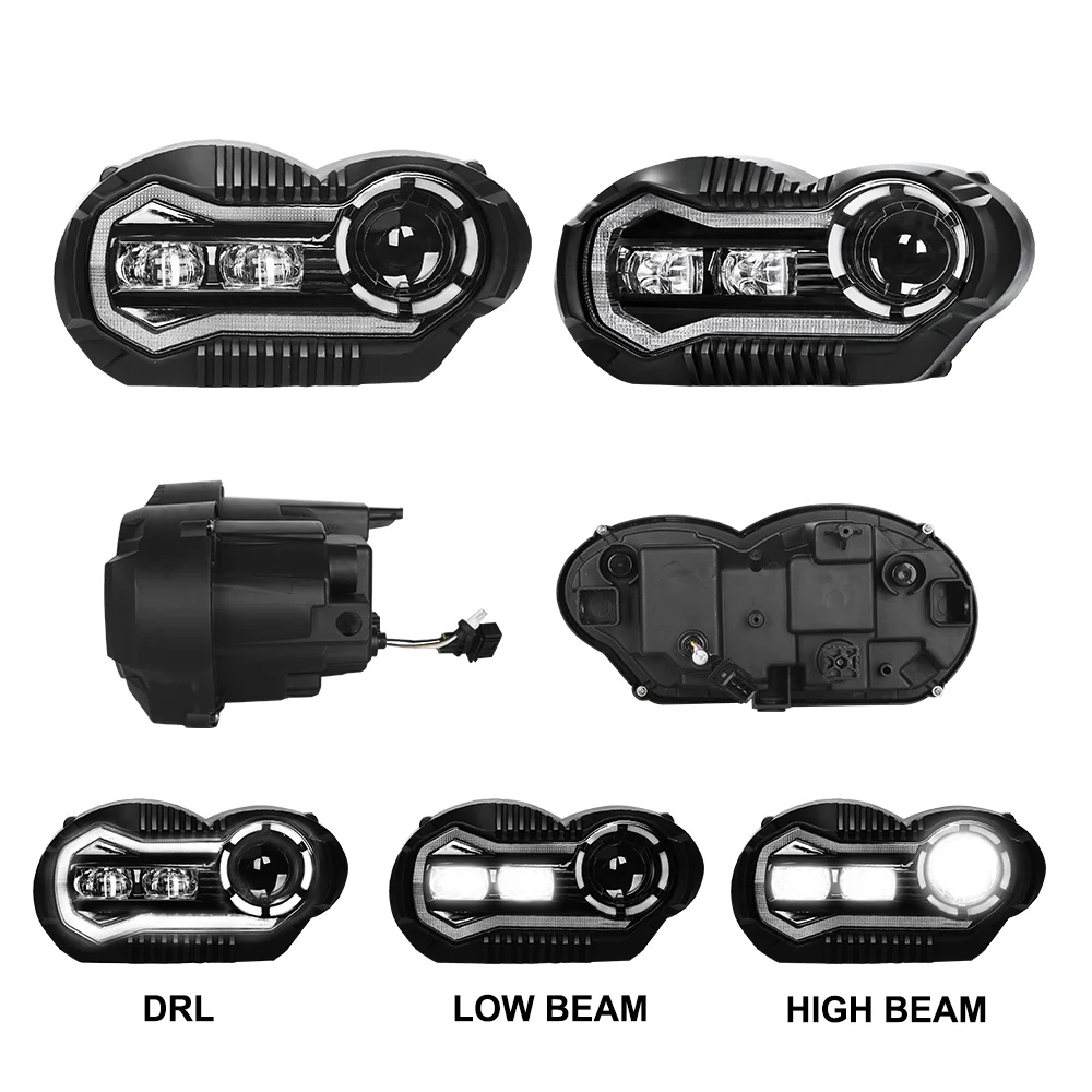 

Emark motorcycle lighting system luz led moto faros para moto headlight headlamp for R1200GS 2004 2012 Adventure 2005 2013