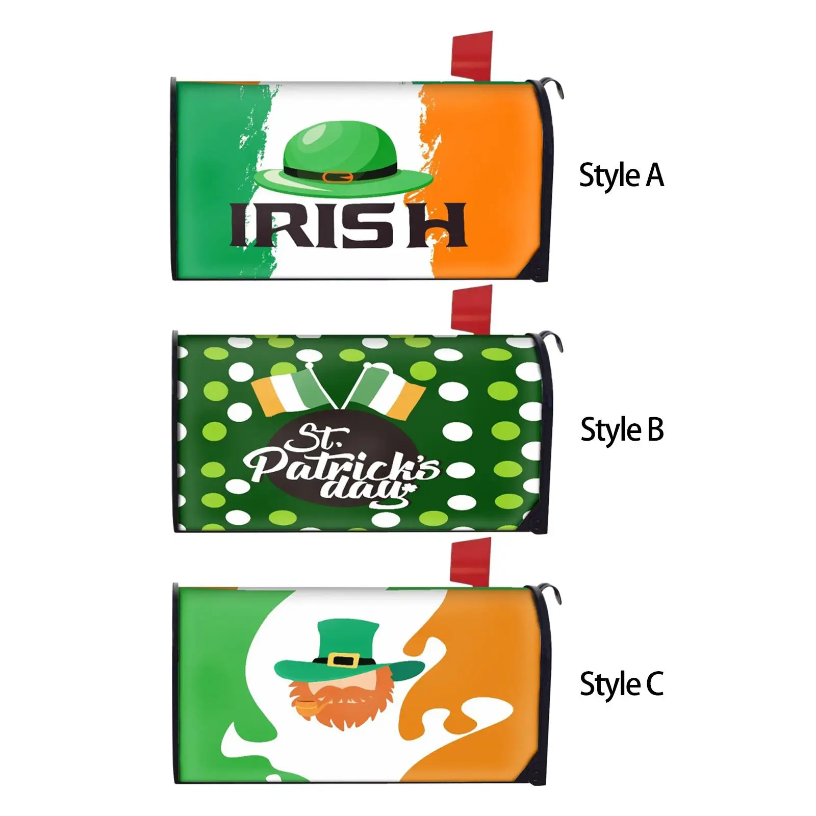 ST. Patrick's Day Mailbox Cover Durable Waterproof Court Party Mailbox Cover