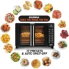 New Toaster Oven Air Fryer Combo 17 Cooking Presets 1700W French Door Digital Air Fryer Oven 24L Capacity Accessories 4