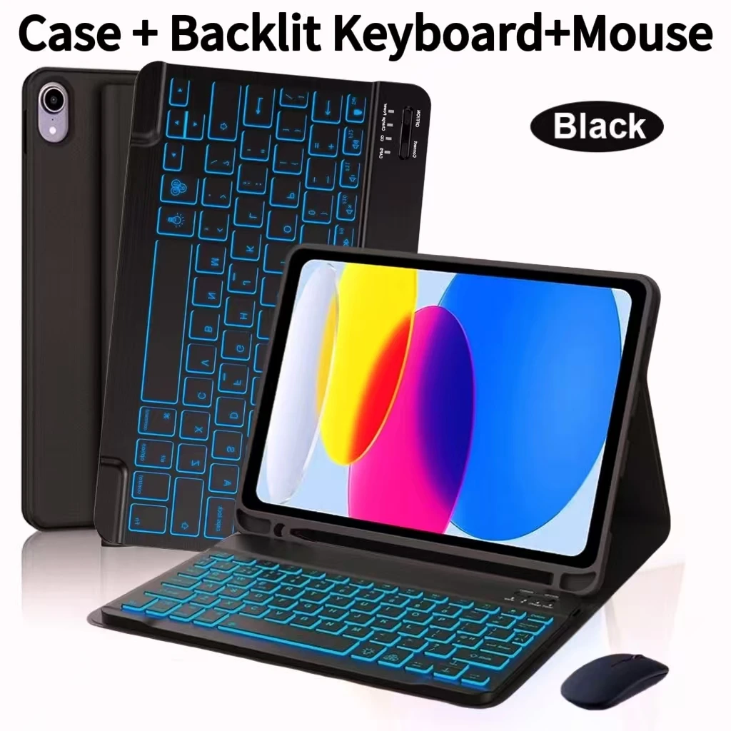 Premium Removable Keyboard Case for Tablets - 11 Inch-Compatible Cover
