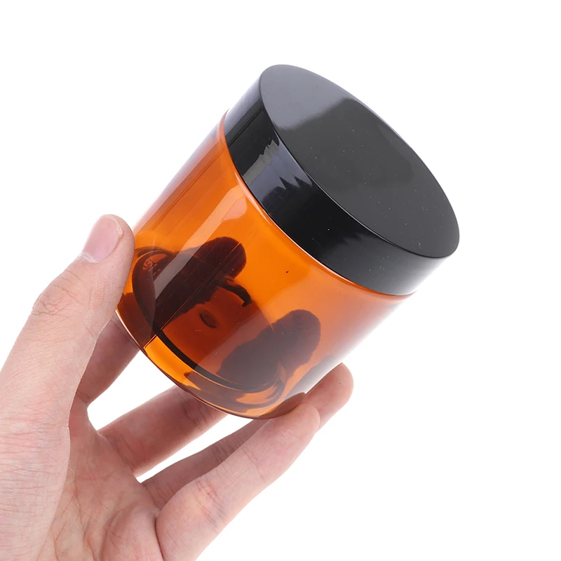 200ml Wide Mouth Bottle Amber Brown Household Sundries Storage Box Cosmetic Face Cream Bottles Lip Balm Sample Container Jar Pot storage box storage jar refillable bottles plastic storage bottle