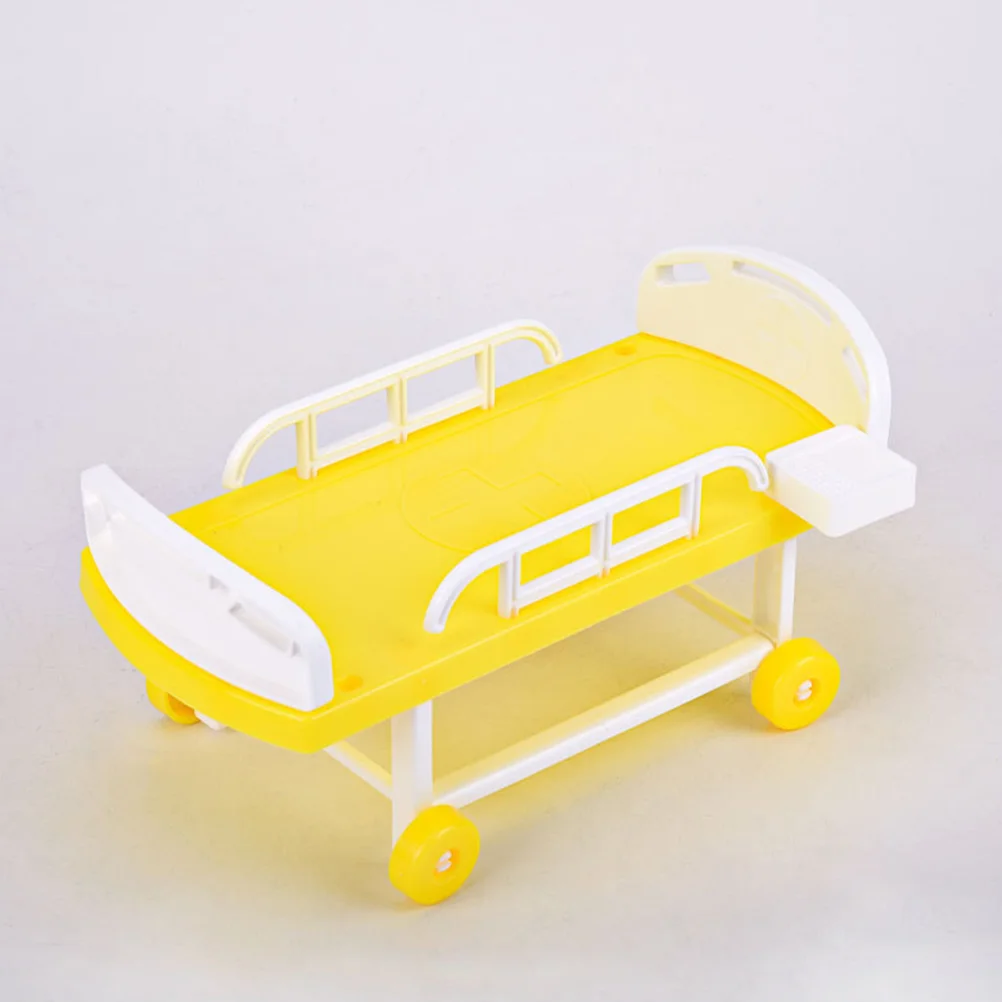 1 Set Realistic Simulation Toy Mini Hospital Bed Playing Doctor Toy Nurse Role Play Kids Pretend Play