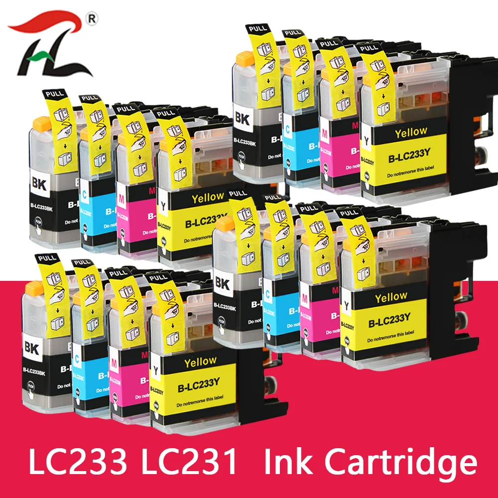 

LC231 LC233 Premium Color Compatible Printer Ink Cartridge for Brother MFC-J5720/J4120/ J4620/J5320/ DCP-J562DW/MFCJ480DW