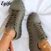 Women's Multi Color Sneakers 2025 New All Season Thick Bottom Ladies Lace Up Comfy Vulcanized Shoes Fashion Large-Sized Flats 1