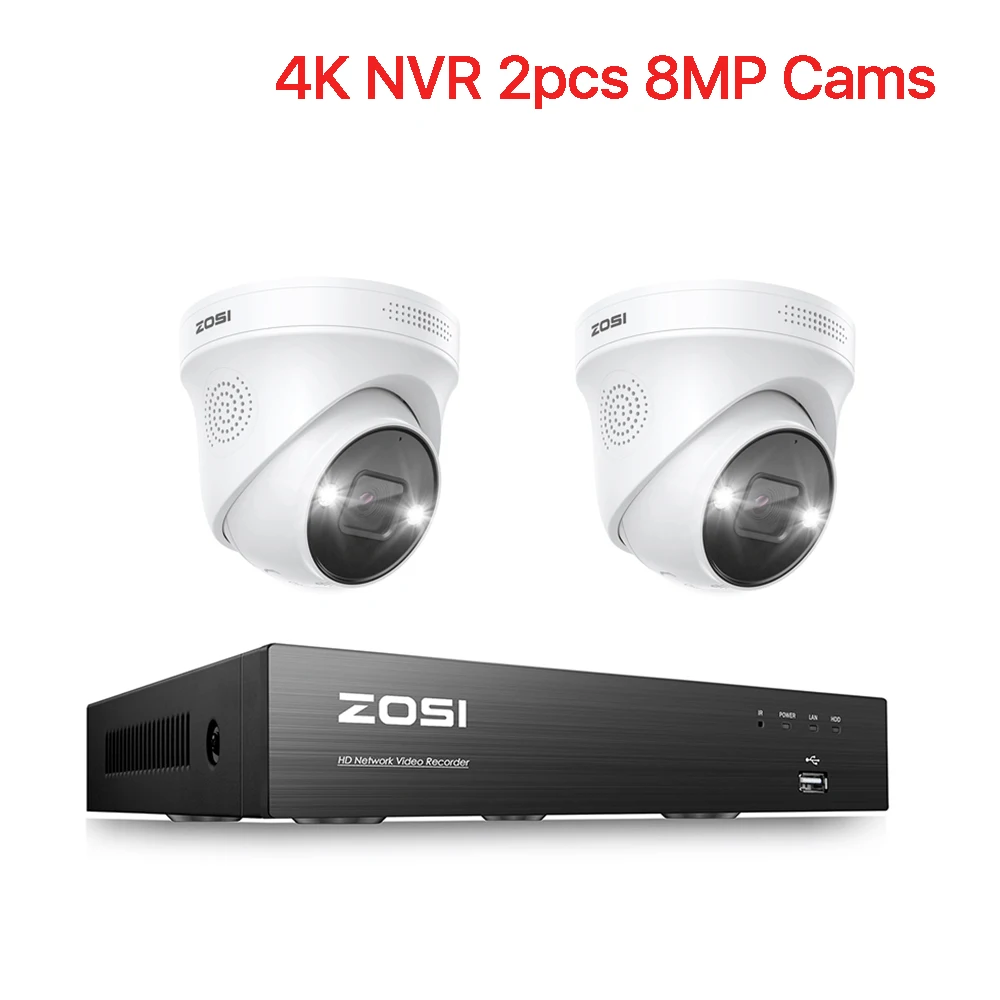 8CH NVR 2Cameras