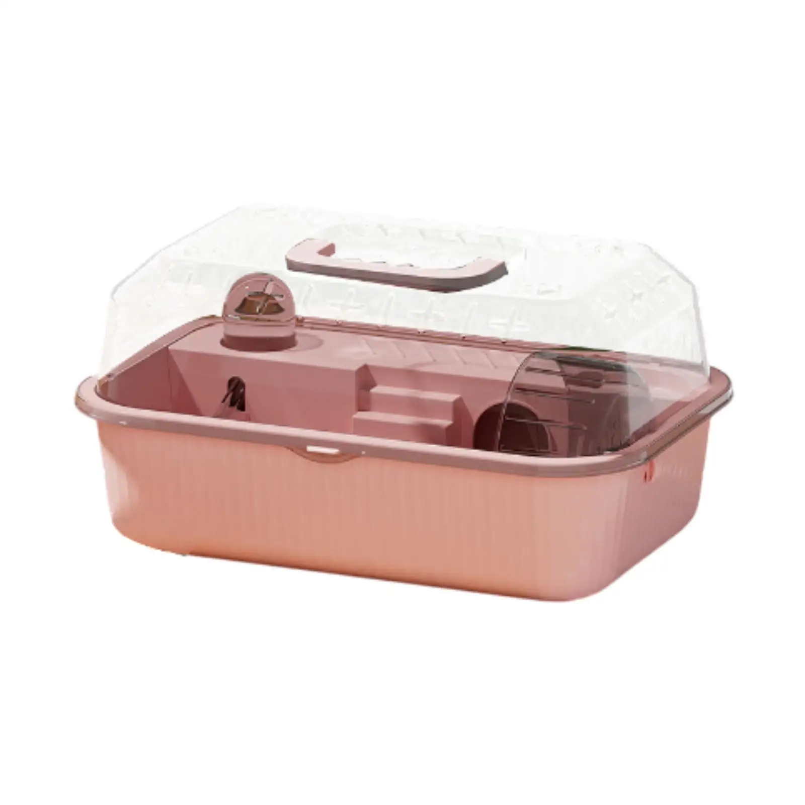 Small Animal Cage Hamster Home Habitat, Portable with Handle Design Pet House Pet Carrier for Rats Gerbil Mice Hedgehog