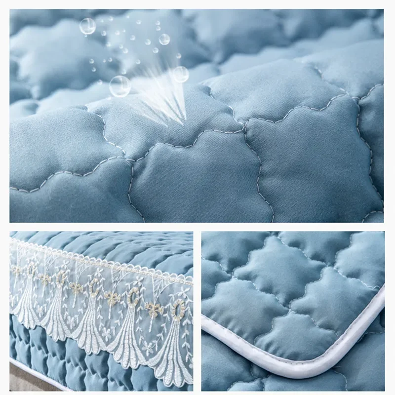 Autumn Winter Plush Sofa Covers Soft Peony Couch Cover Sofa Towel Sofa Cushion Continental Solid Color daybed Towel Seat Cover 6