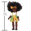 One Piece 14 Inch American African Black Doll with Curly Hair - Perfect Gift for Girls on Birthday - Full Set Included 2