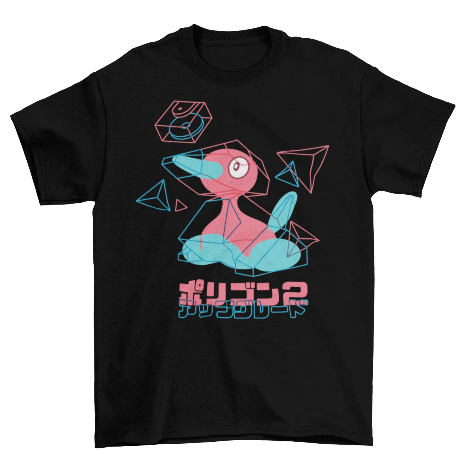

Porygon 2 Japan T-Shirt Unisex Mens Adult Cotton TV 3D Gameboy New