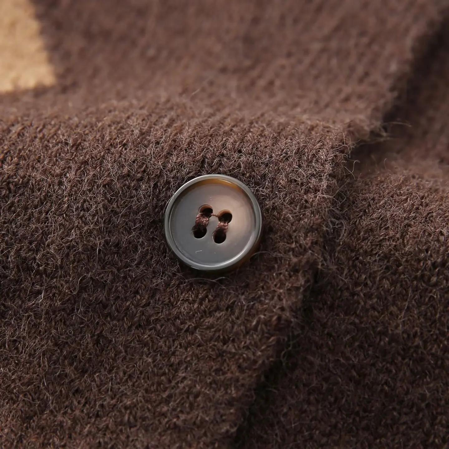 Women's Retro Diamond Grid Pattern Cardigan O-Neck Single Breasted Knitt Coat Fashion Commut Casual Lady Short Jacket Streetwear