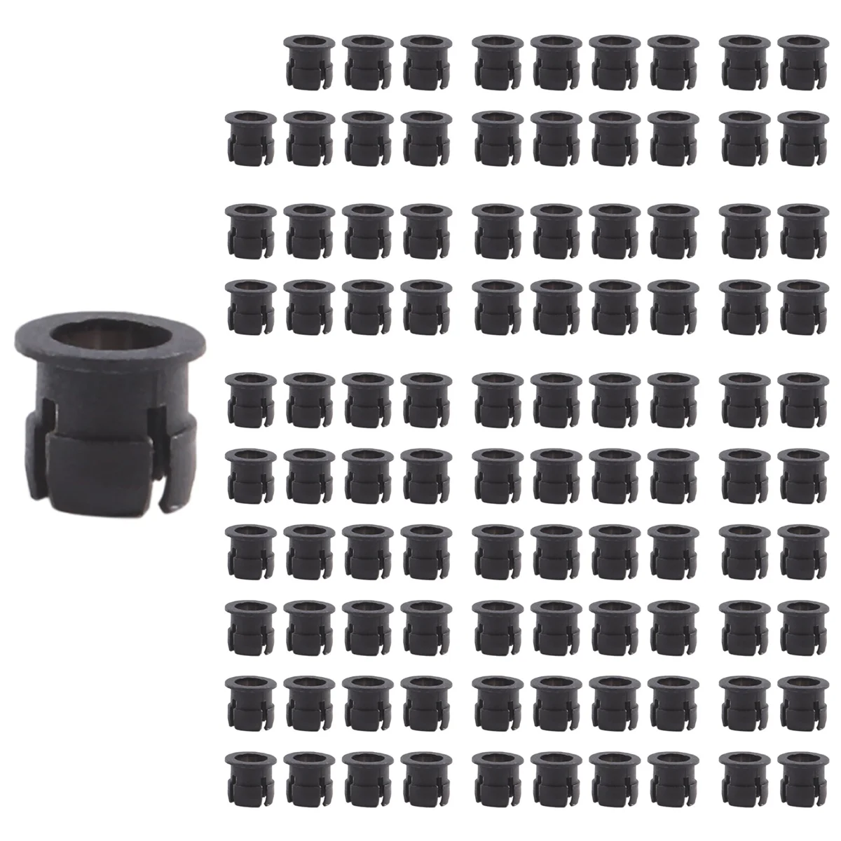 Black Plastic 5mm LED Clip Holder Display Panel Mount Cases 100 Pieces lamp holder