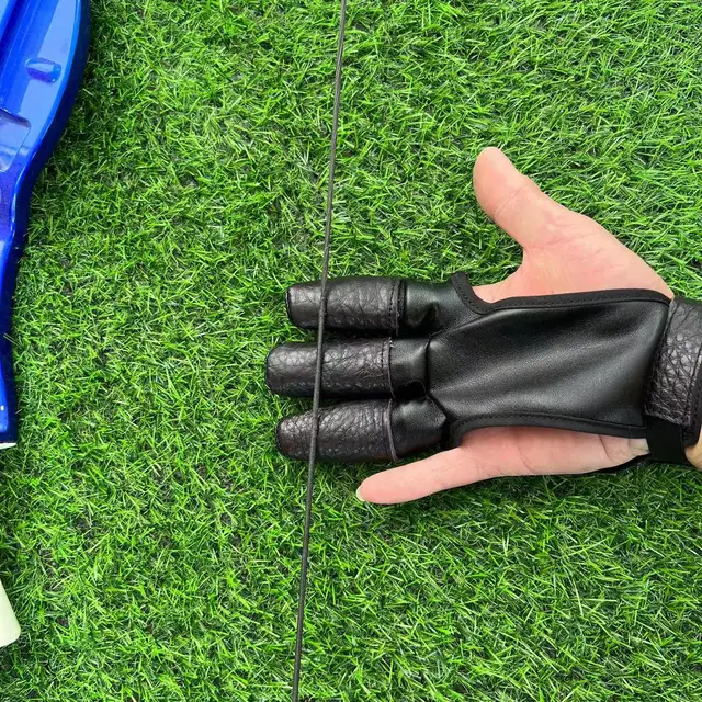 Guantino In Pelle Per Arciere - Taglia S | Per Tiro Con Arco, Comfort E Presa Sicura - Foto 8