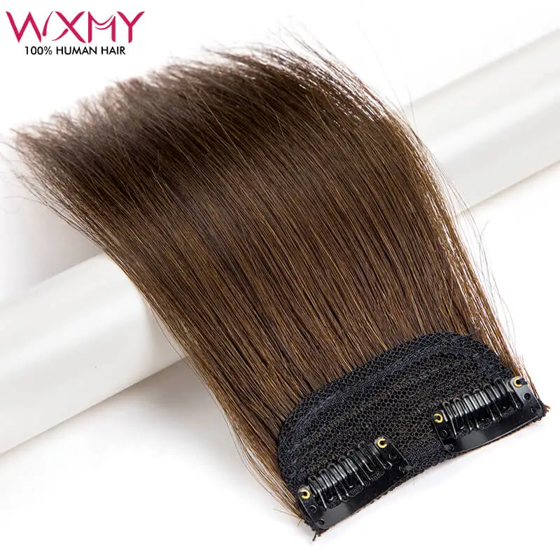 Straight Clip In Human Hair Extensions WXMY 100% Remy Human Hair 2 Clips in One piece Natural Black Brown Blonde 12 Colors