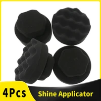 Detailing Brush Tire Shine Hex Grip Dressing Applicator Round Washable Car Foam Sponge Reusable Tire Cleaner for Auto Washing 1