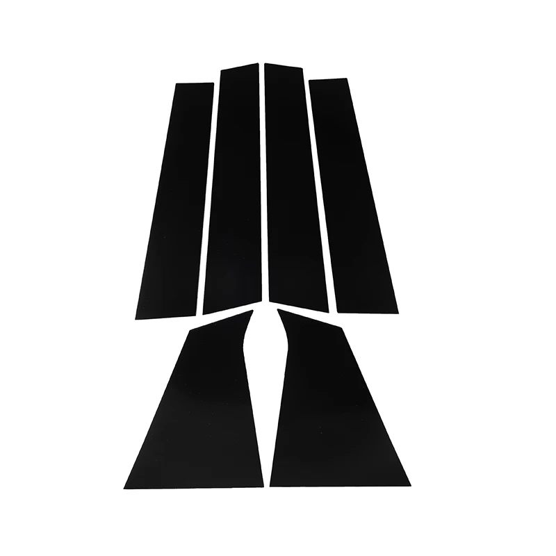 Car Window Trim 6Pcs Car Window Pillar Posts Door Trims Cover Decoration Sticker Glossy Black for Chevrolet Malibu carbon fibre