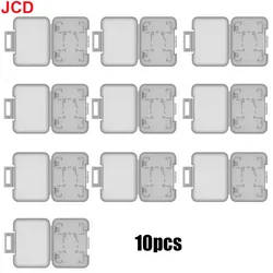 10pc Portable Single Game Card Storage Protective Clear Box (Transparent gray)
